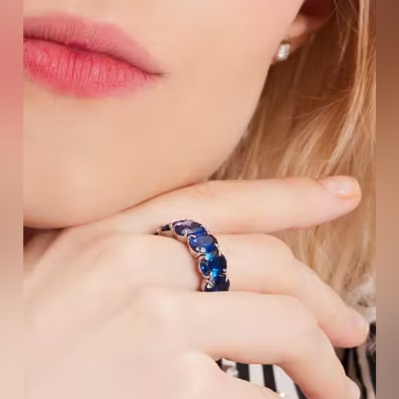 Kate Spade New York Candy🍬 🍭 Shop Ring- blue 💙+ silver size 7 - Picture 9 of 16